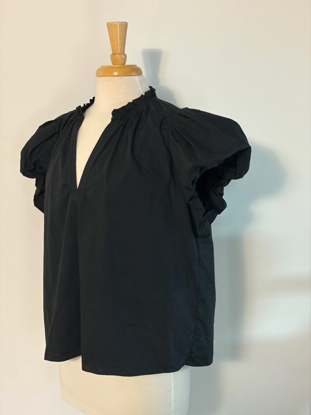 Ulla Johnson Black Puffy Sleeve Blouse